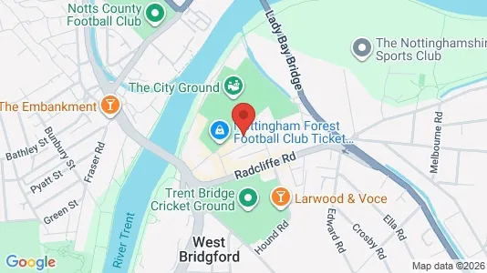 Apartments for rent i Nottingham - Nottinghamshire - kort over placeringen