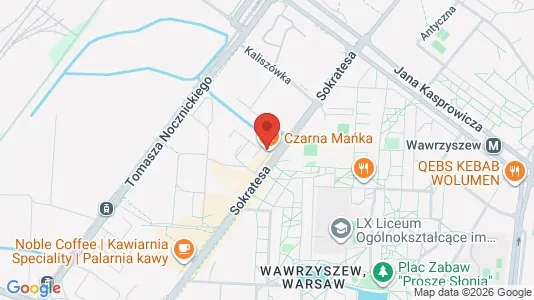Apartments for rent i Warszawa Bielany - kort over placeringen