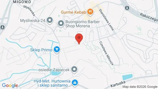 Apartments for rent i Gdańsk - kort over placeringen