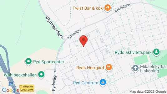 Apartments for rent i Linköping - kort over placeringen