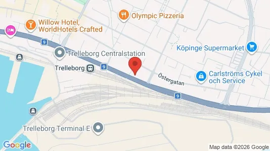 Apartments for rent i Trelleborg - kort over placeringen