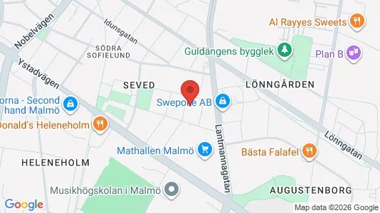 Apartments for rent i Sofielund - kort over placeringen