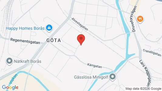 Apartments for rent i Borås - kort over placeringen