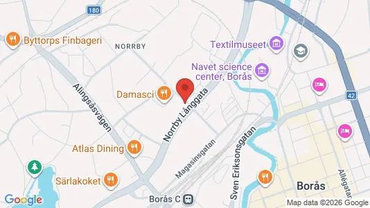 Apartments for rent i Borås - kort over placeringen