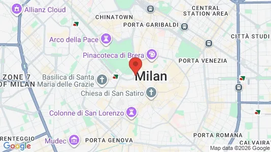 Apartments for rent i Milano Zona 1 - Centro storico - kort over placeringen