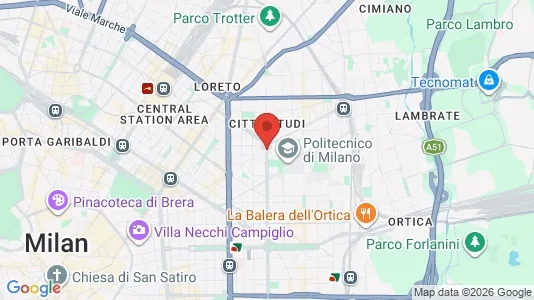 Apartments for rent i Milano Zona 3 - Porta Venezia, Città Studi, Lambrate - kort over placeringen
