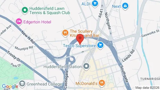 Apartments for rent i Huddersfield - West Yorkshire - kort over placeringen