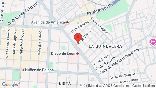Apartments for rent i Madrid Salamanca - kort over placeringen