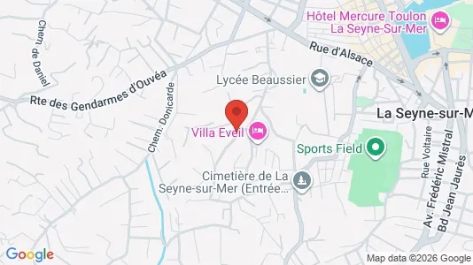 Apartments for rent i Toulon - kort over placeringen
