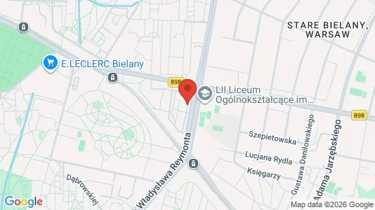 Apartments for rent i Warszawa Bielany - kort over placeringen