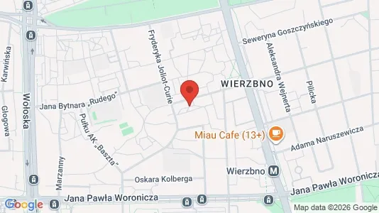 Rooms for rent i Warszawa Mokotów - kort over placeringen