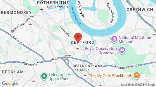 Apartments for rent i London SE8 - kort over placeringen