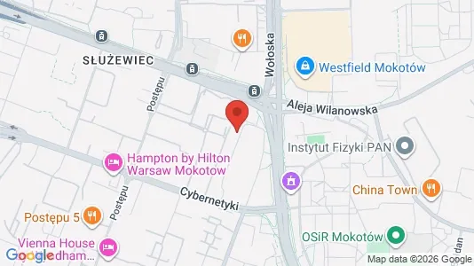 Apartments for rent i Warszawa Wawer - kort over placeringen