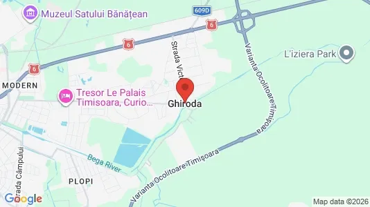 Apartments for rent i Ghiroda - kort over placeringen