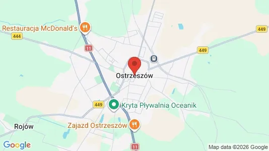Apartments for rent i Ostrzeszowski - kort over placeringen