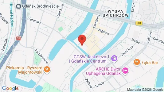 Apartments for rent i Gdańsk - kort over placeringen