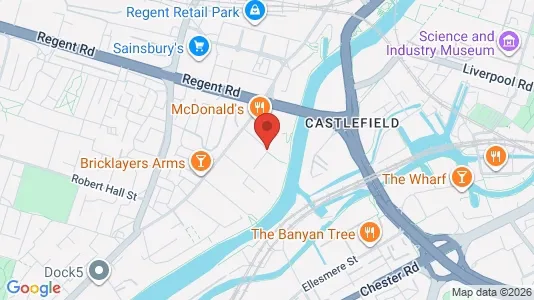 Apartments for rent i Salford - Lancashire - kort over placeringen