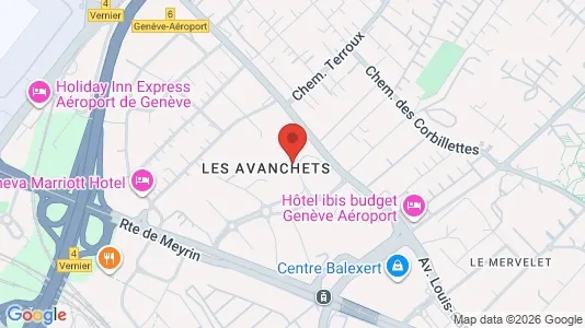 Apartments for rent i Vernier - kort over placeringen