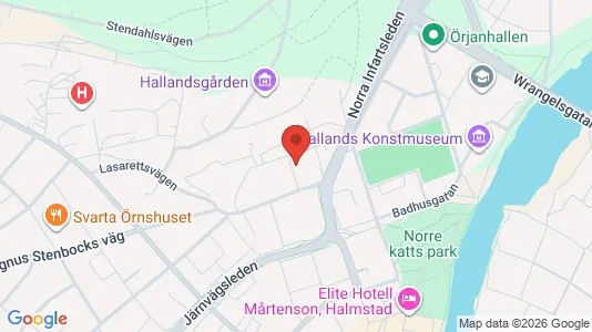 Apartments for rent i Halmstad - kort over placeringen
