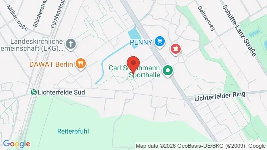 Apartments for rent i Berlin Steglitz-Zehlendorf - kort over placeringen