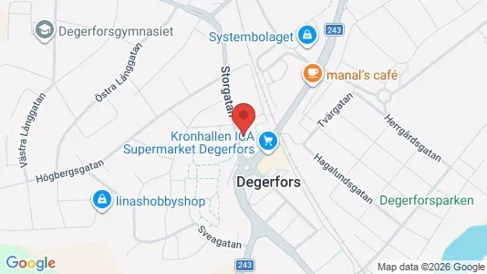 Apartments for rent i Degerfors - kort over placeringen