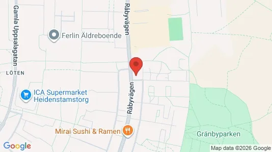 Apartments for rent i Uppsala - kort over placeringen