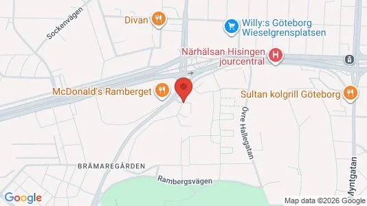 Apartments for rent i Lundby - kort over placeringen