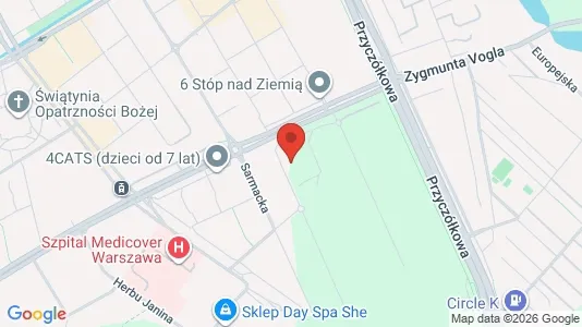Apartments for rent i Warszawa Wilanów - kort over placeringen