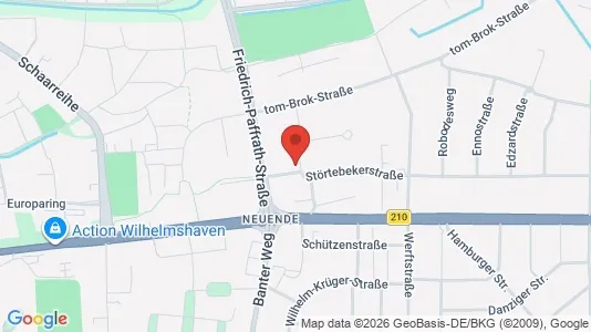 Apartments for rent i Wilhelmshaven - kort over placeringen