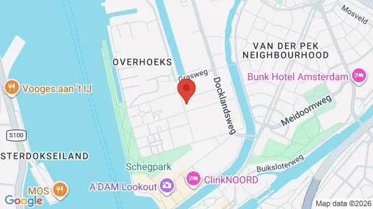 Apartments for rent i Amsterdam Noord - kort over placeringen