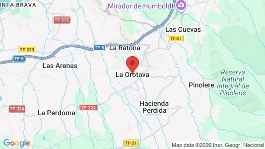 Apartments for rent i La Orotava - kort over placeringen