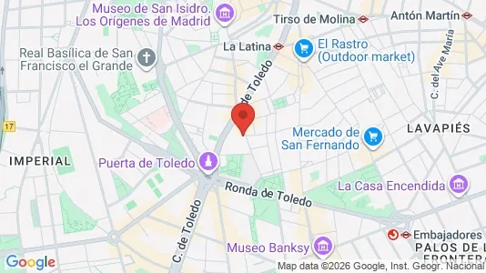 Apartments for rent i Madrid Centro - kort over placeringen