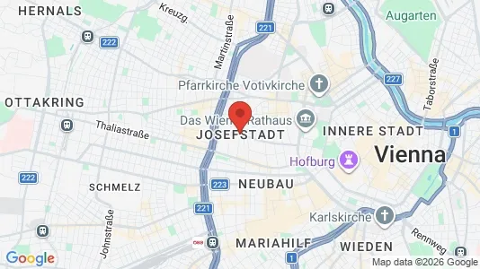 Apartments for rent i Vienna Josefstadt - kort over placeringen