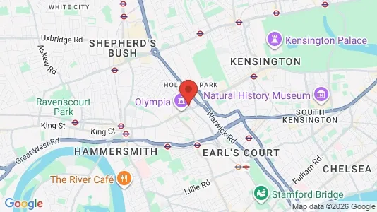 Apartments for rent i London W14 - kort over placeringen