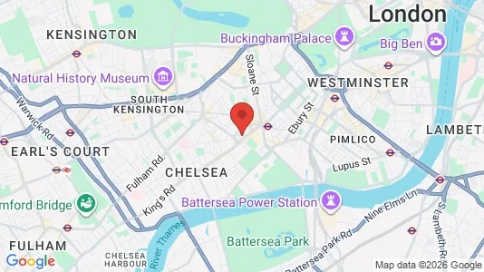 Apartments for rent i London SW3 - kort over placeringen