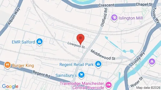 Apartments for rent i Salford - Lancashire - kort over placeringen