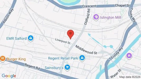 Apartments for rent i Salford - Lancashire - kort over placeringen