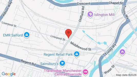 Apartments for rent i Salford - Lancashire - kort over placeringen