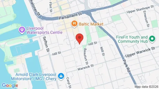 Apartments for rent i Liverpool - Merseyside - kort over placeringen