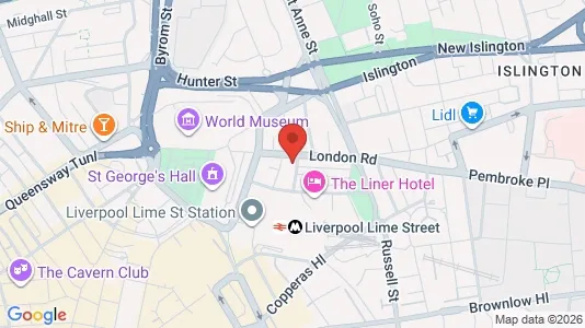 Apartments for rent i Liverpool - Merseyside - kort over placeringen