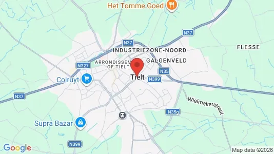 Houses for rent i Tielt - kort over placeringen