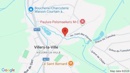Apartments for rent i Villers-la-Ville - kort over placeringen