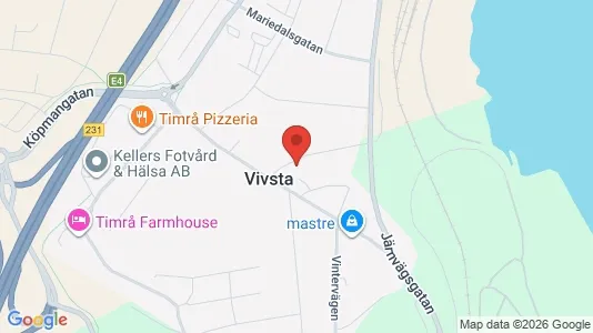 Apartments for rent i Timrå - kort over placeringen