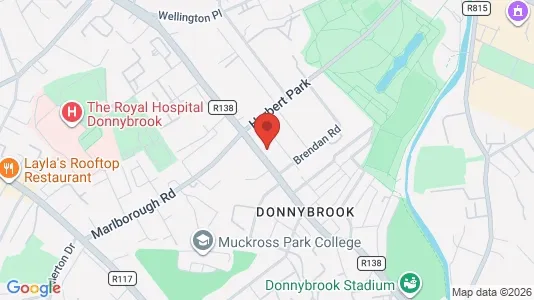 Apartments for rent i Dublin 4 - kort over placeringen