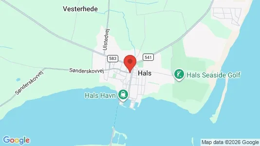 Houses for rent i Hals - kort over placeringen