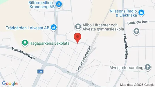 Apartments for rent i Alvesta - kort over placeringen