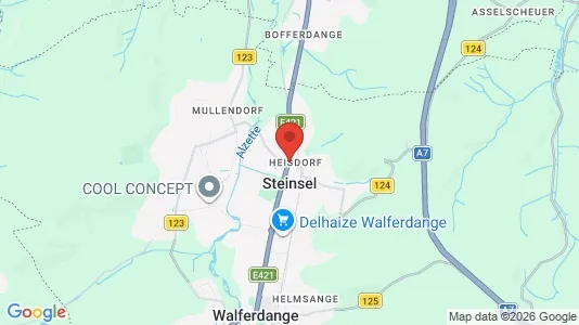 Houses for rent i Steinsel - kort over placeringen