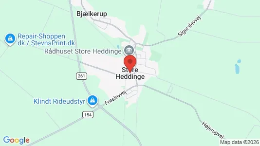Houses for rent i Store Heddinge - kort over placeringen