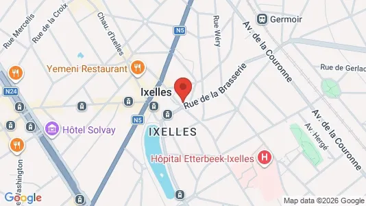 Apartments for rent i Brussels Elsene - kort over placeringen