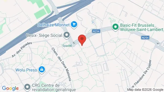 Apartments for rent i Brussels Sint-Lambrechts-Woluwe - kort over placeringen